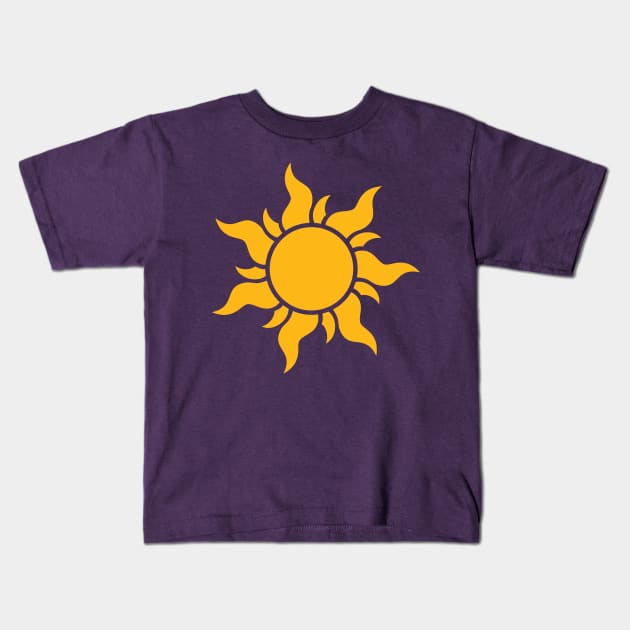 Tangled Kingdom Sun Kids T-Shirt by Expandable Studios